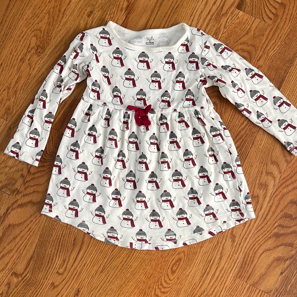Snowman Toddler Girl Dress ☃️